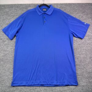 Nike Golf Dri-Fit Polo Shirt Men’s XXL Blue Short Sleeve Performance Top